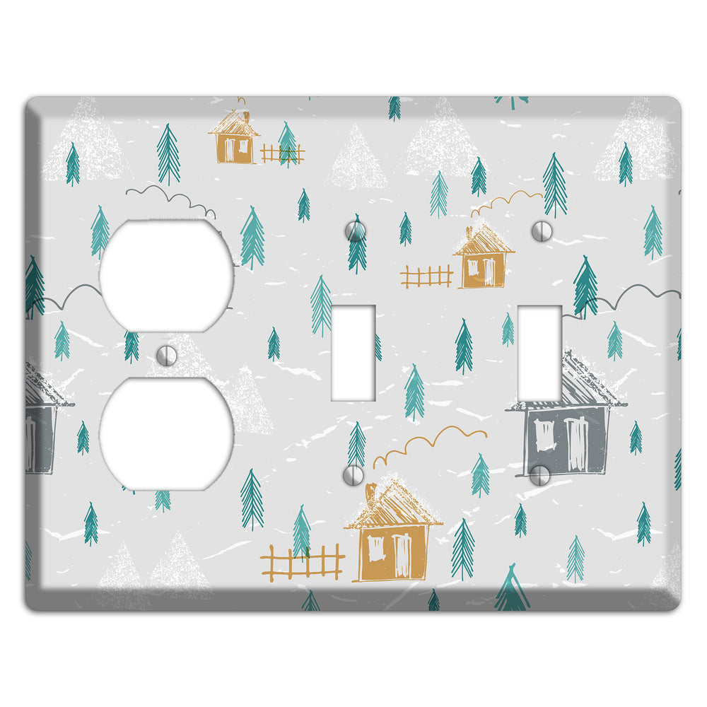 Wildlife Neighborhoods 2 Duplex / 2 Toggle Wallplate