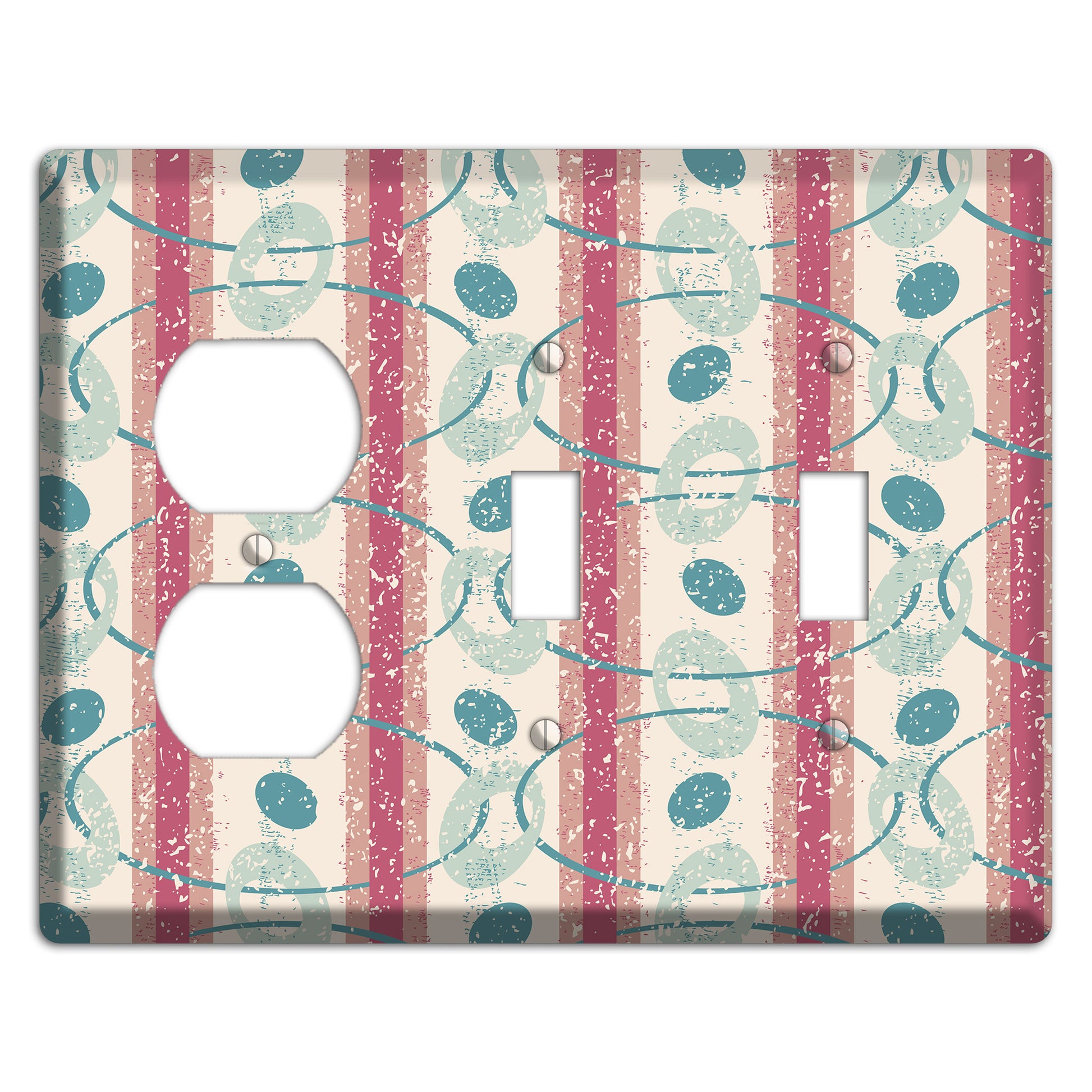 Bubble Gum Duplex / 2 Toggle Wallplate