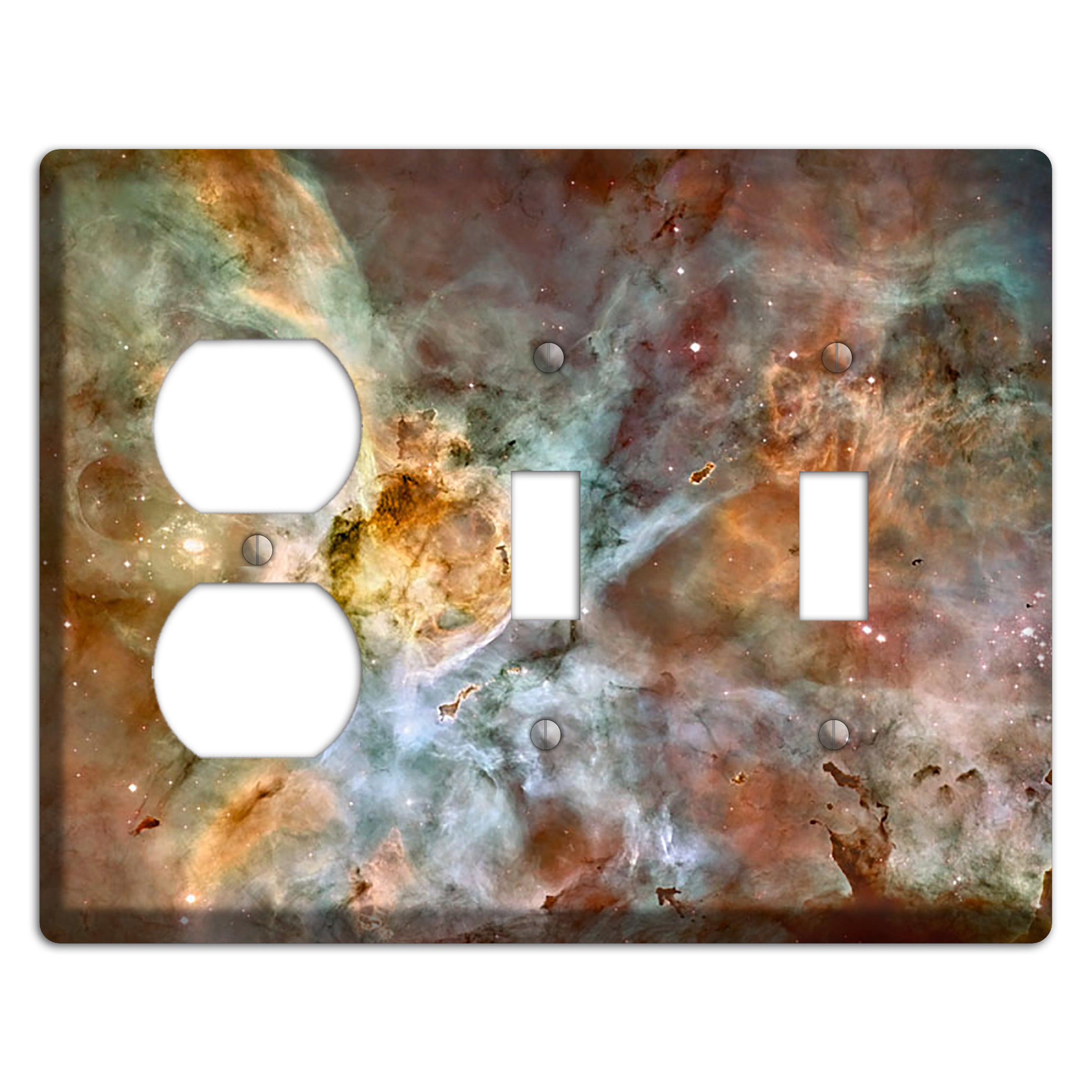 Star birth in the extreme Duplex / 2 Toggle Wallplate
