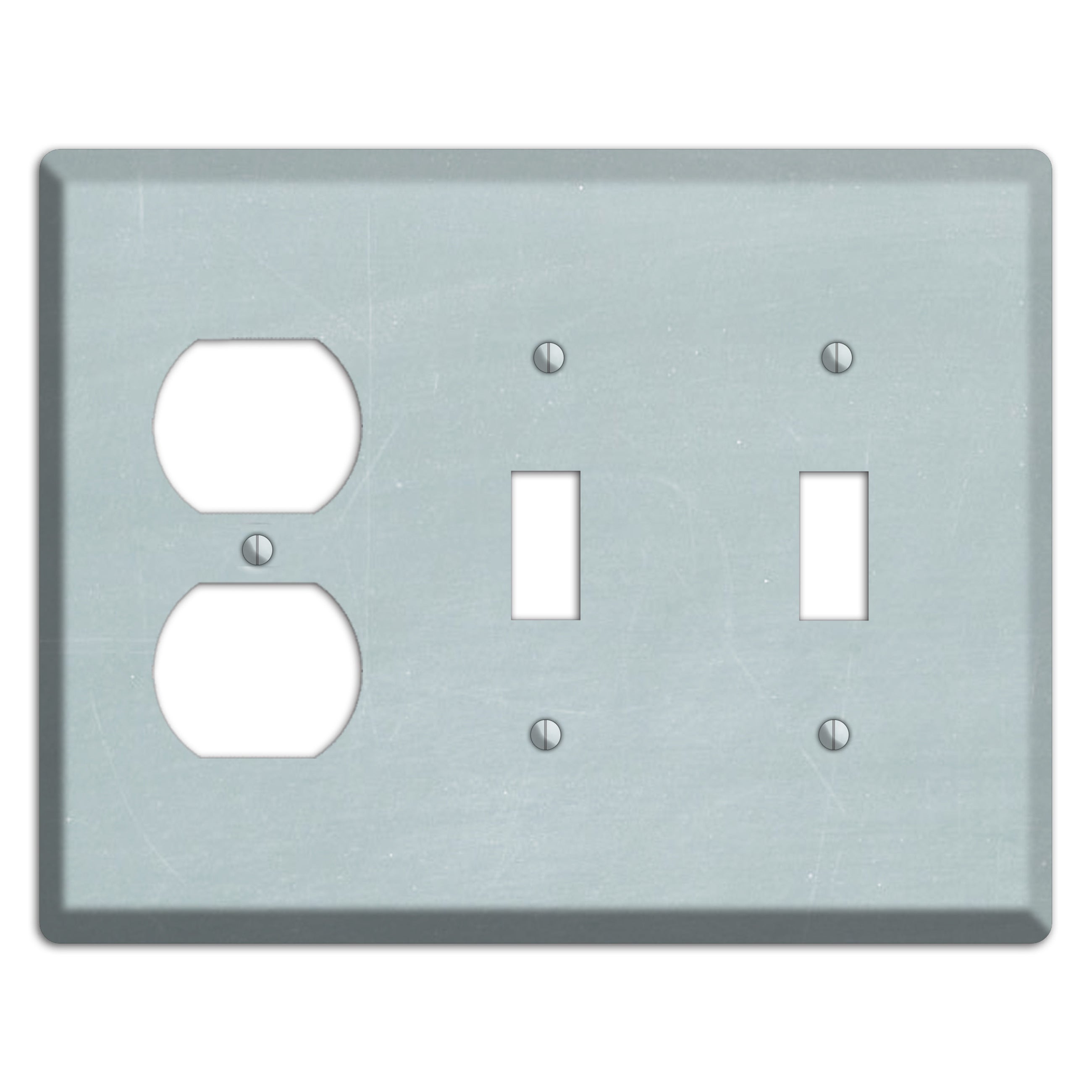 Chalk Light Blue Duplex / 2 Toggle Wallplate