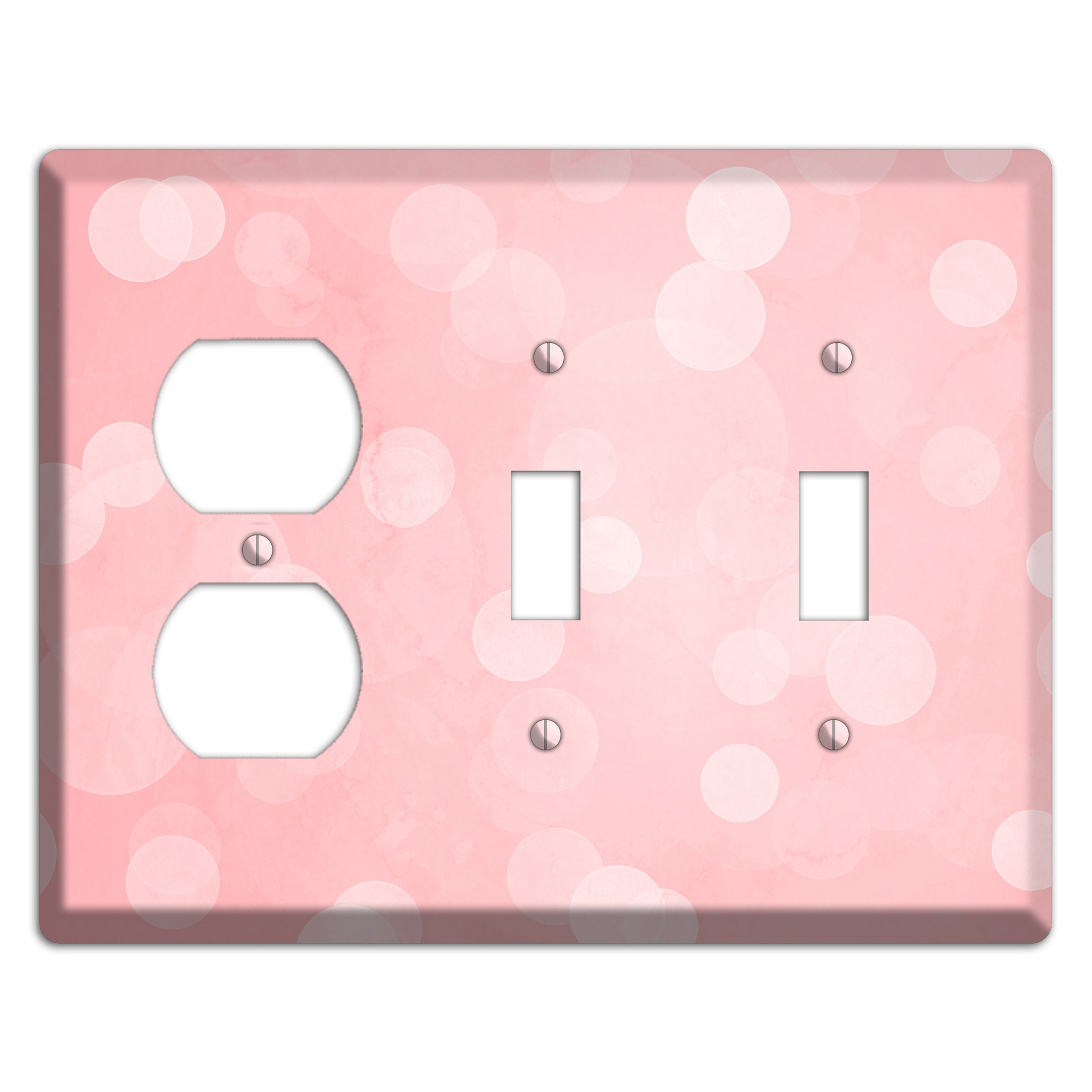 Supernova Soft Coral Duplex / 2 Toggle Wallplate