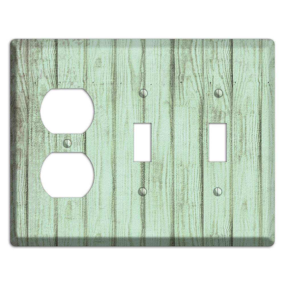 Norway Weathered Wood Duplex / 2 Toggle Wallplate
