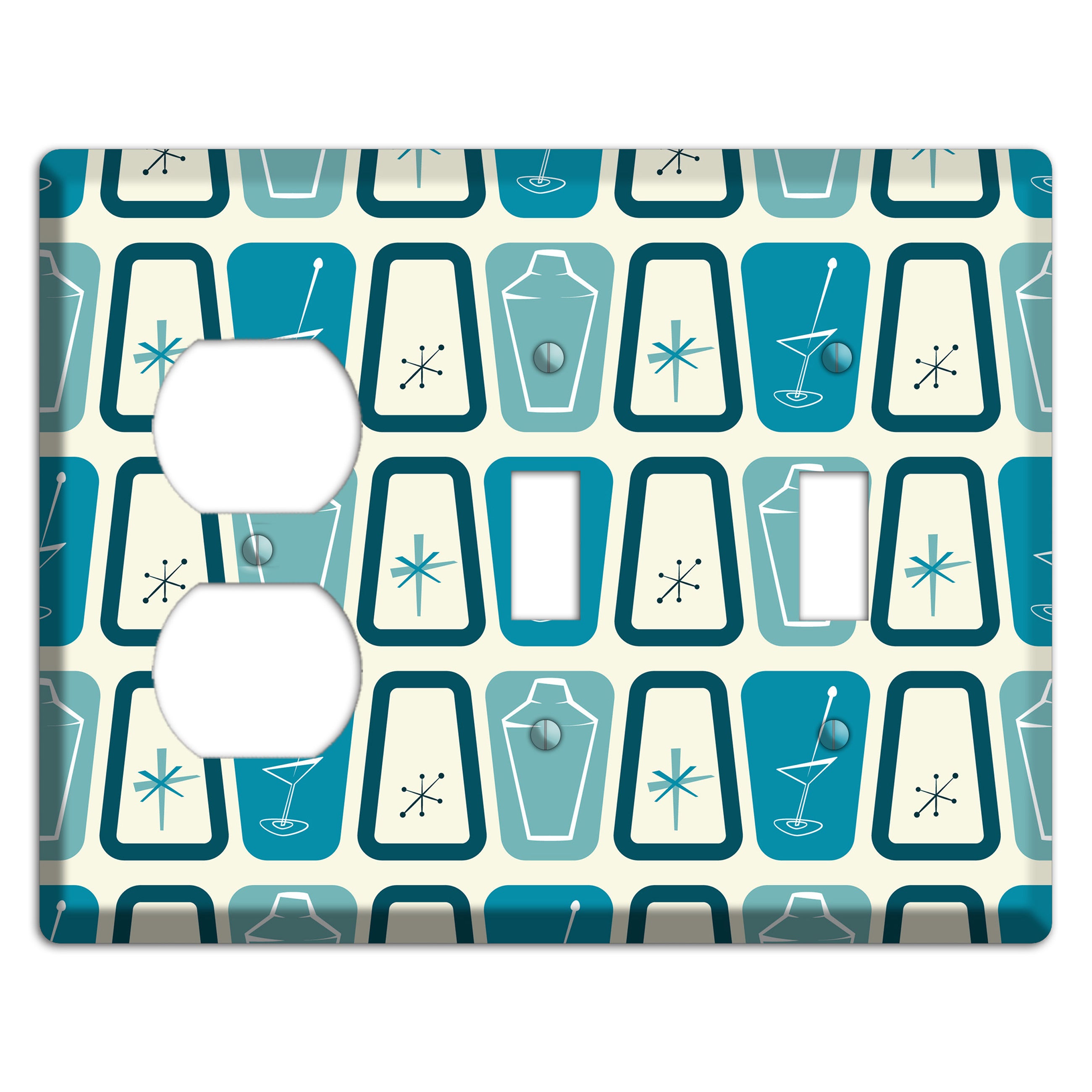 Atomic Shaker Duplex / 2 Toggle Wallplate