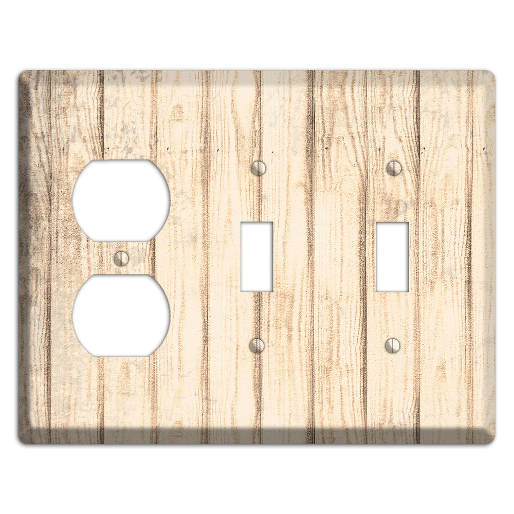 Sidecar Weathered Wood Duplex / 2 Toggle Wallplate