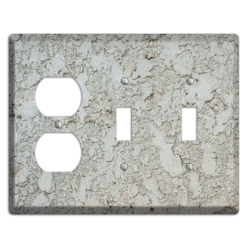 Plaster 6 Duplex / 2 Toggle Wallplate