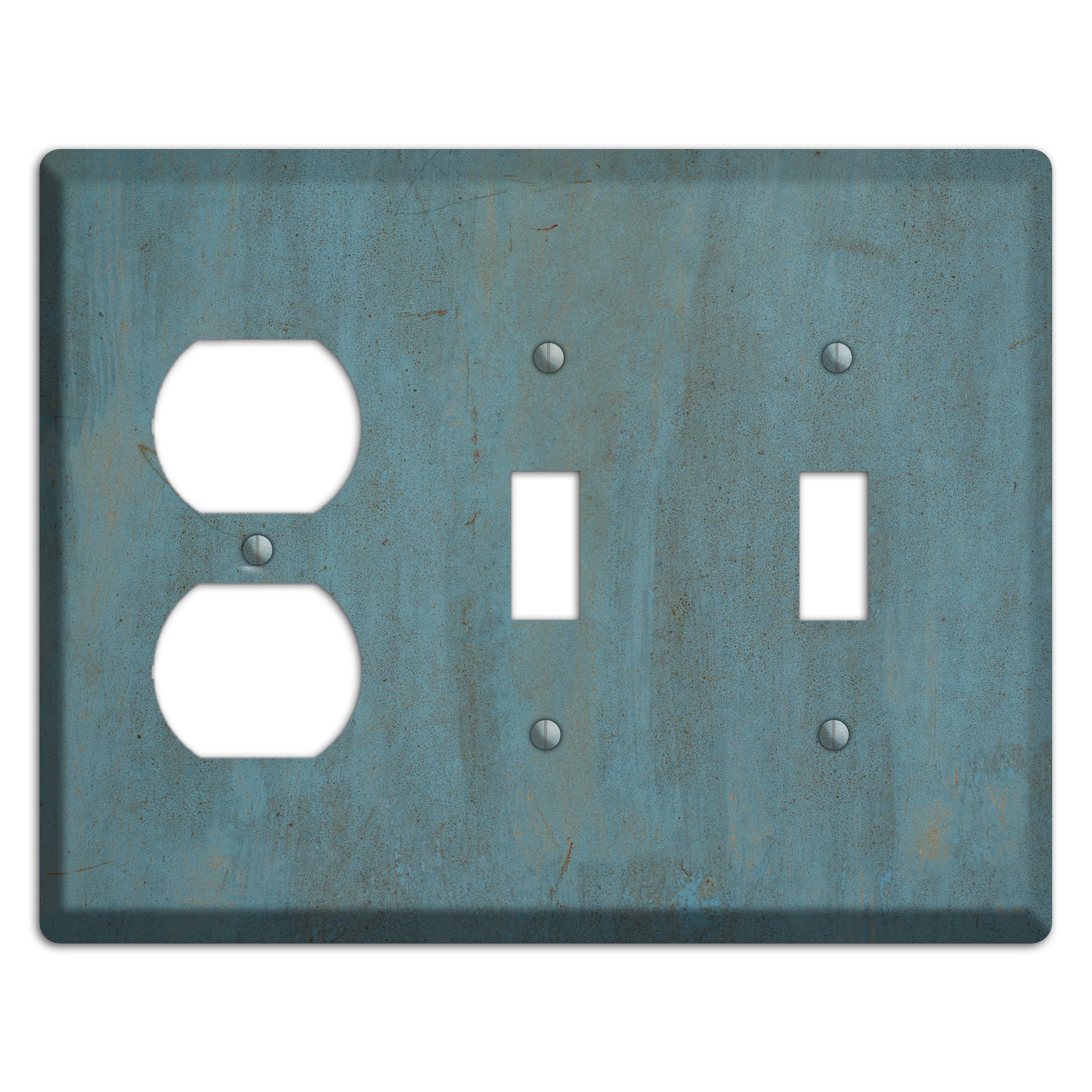Slate Concrete Duplex / 2 Toggle Wallplate