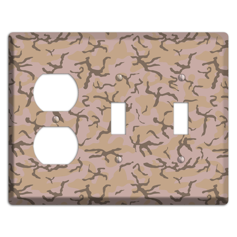 Woodland Camo Duplex / 2 Toggle Wallplate