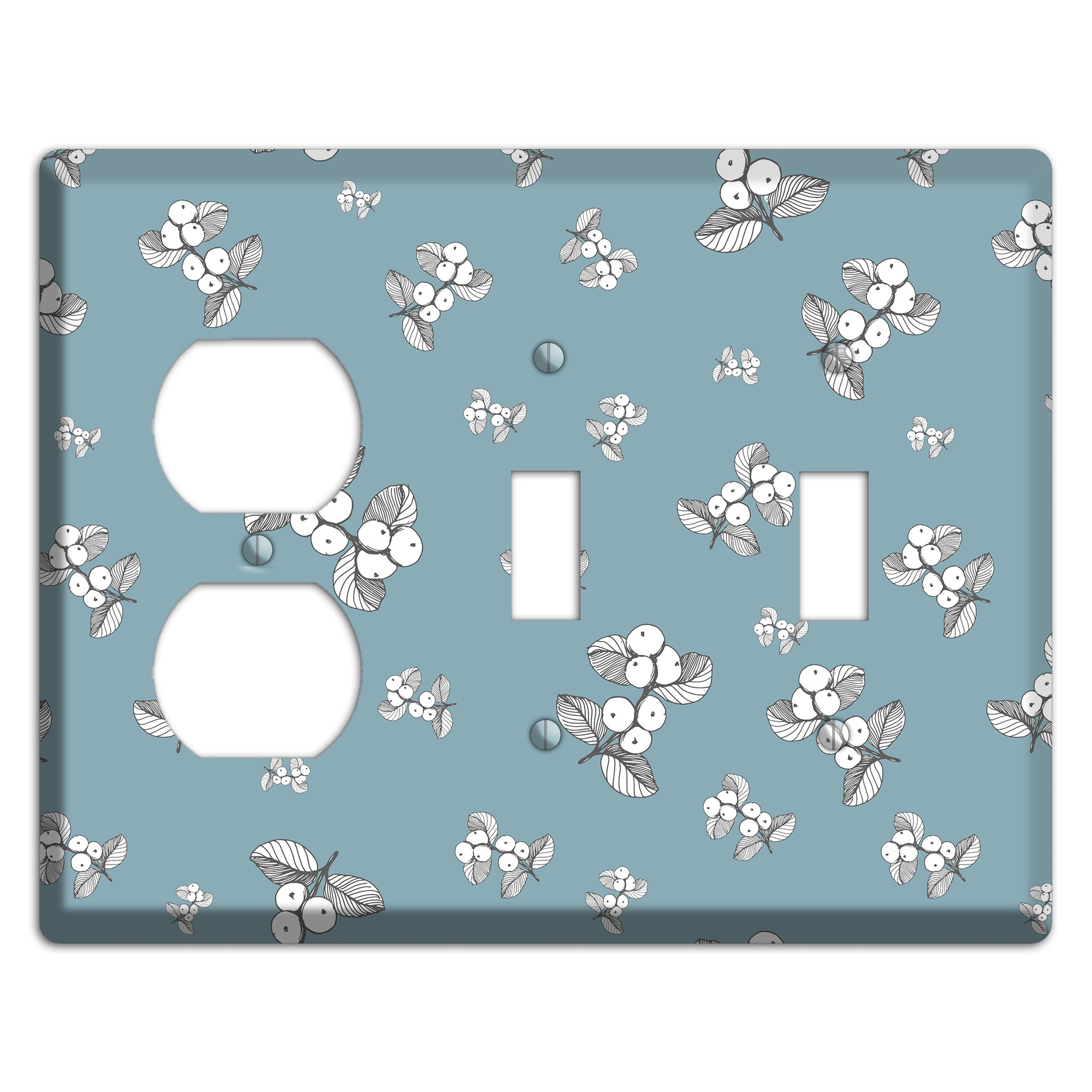 Wildlife Berry Bloom Duplex / 2 Toggle Wallplate