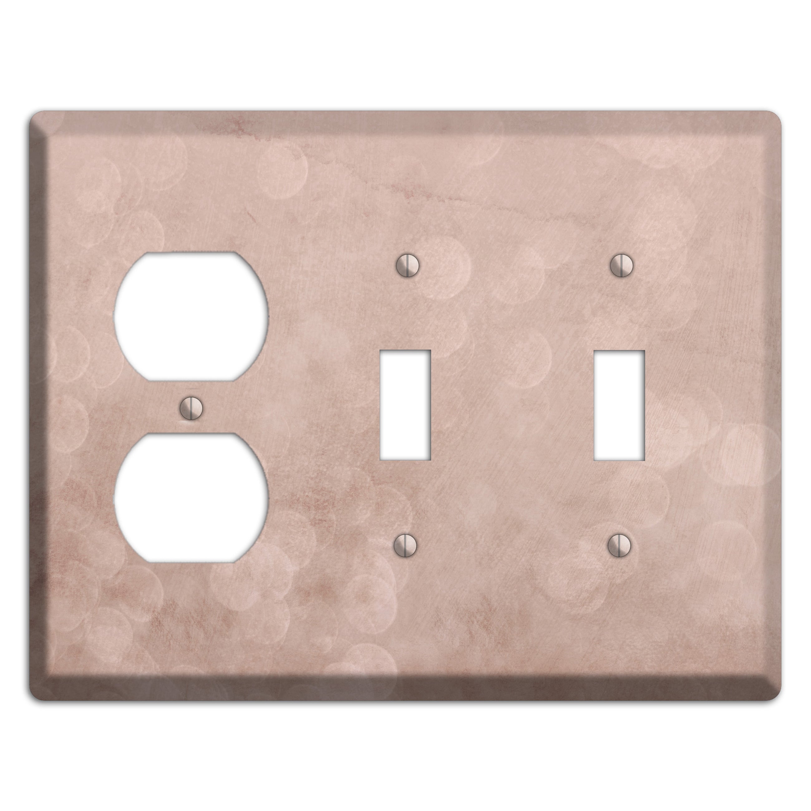 Blush Twilight Duplex / 2 Toggle Wallplate