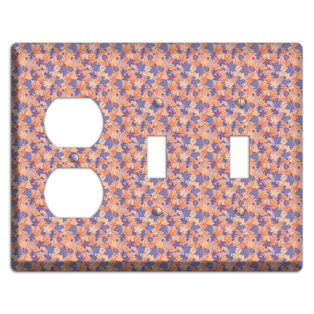 Autumn Leaves Overlay Duplex / 2 Toggle Wallplate