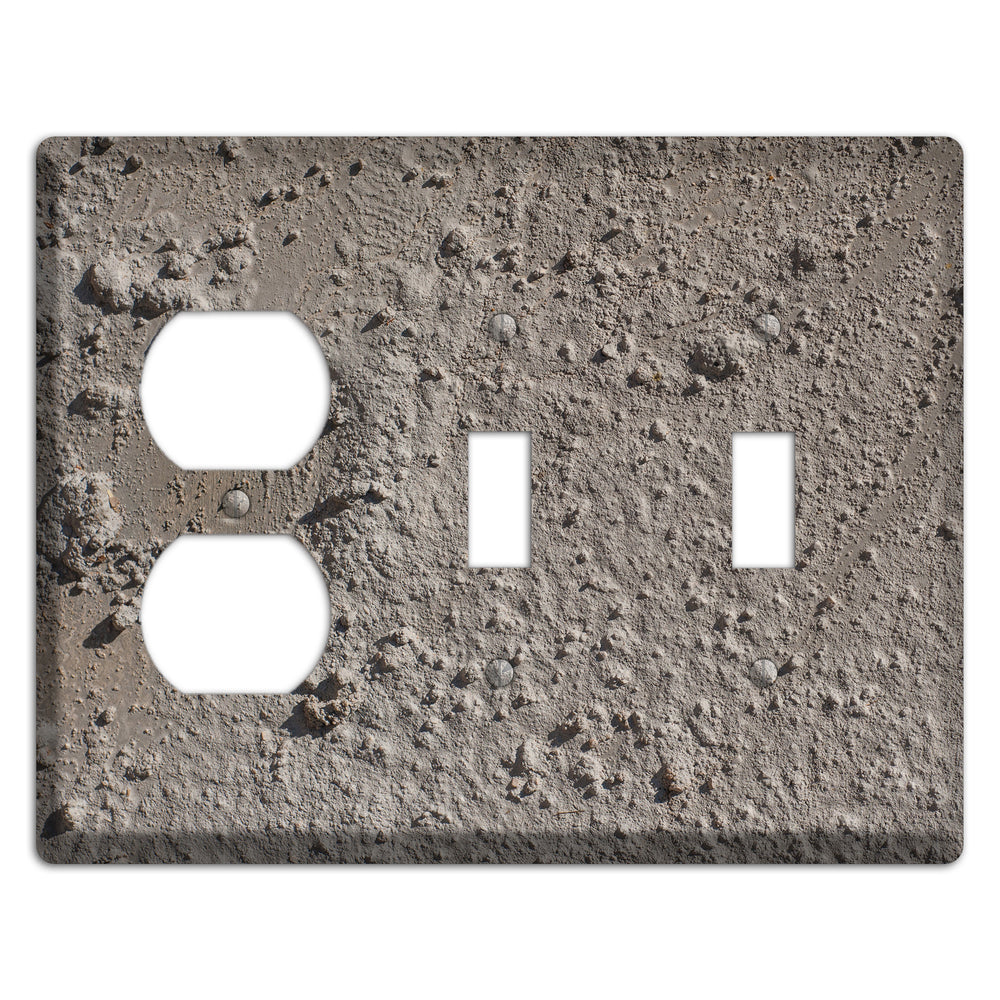 Plaster 2 Duplex / 2 Toggle Wallplate