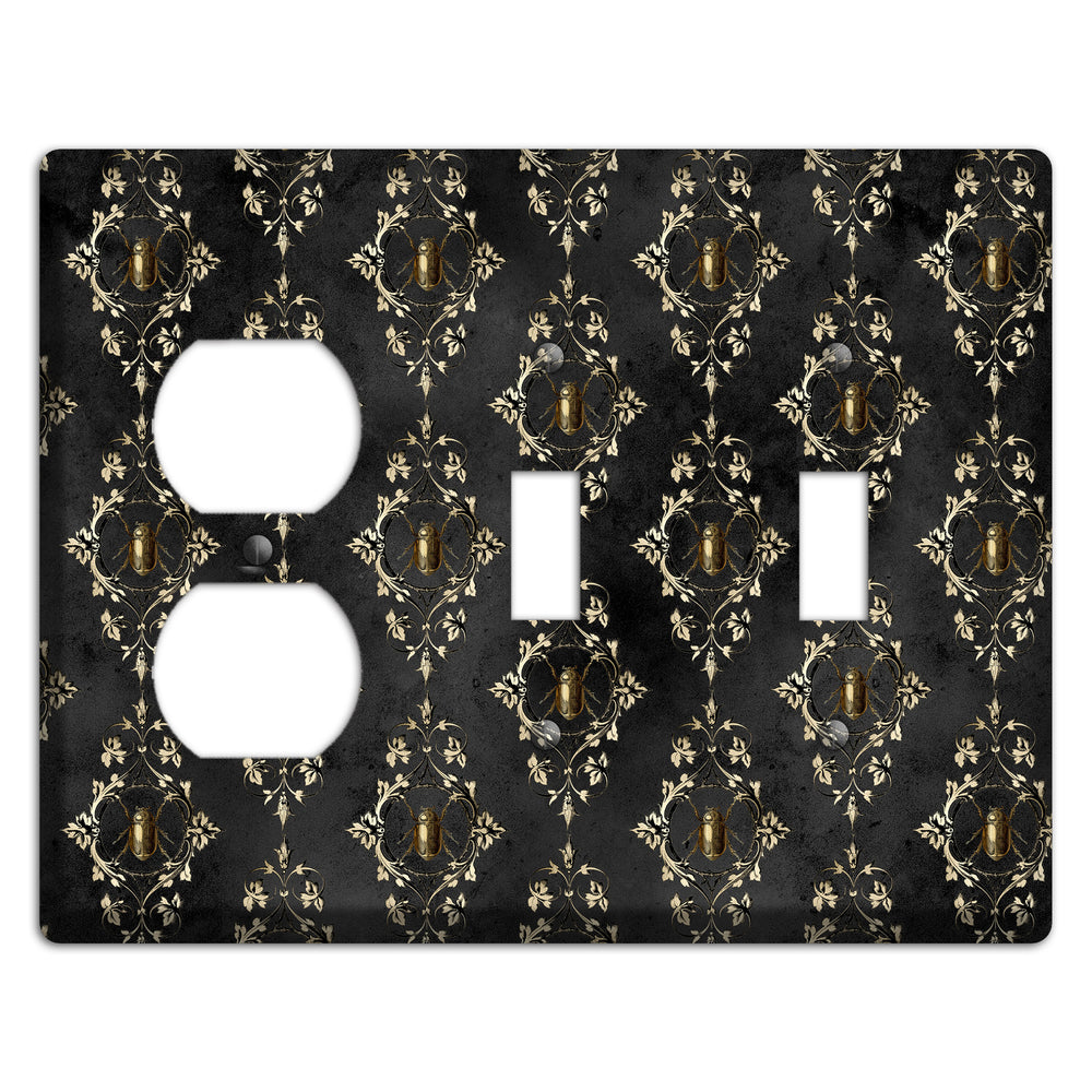 Edgar Allen Poe Beetle Duplex / 2 Toggle Wallplate