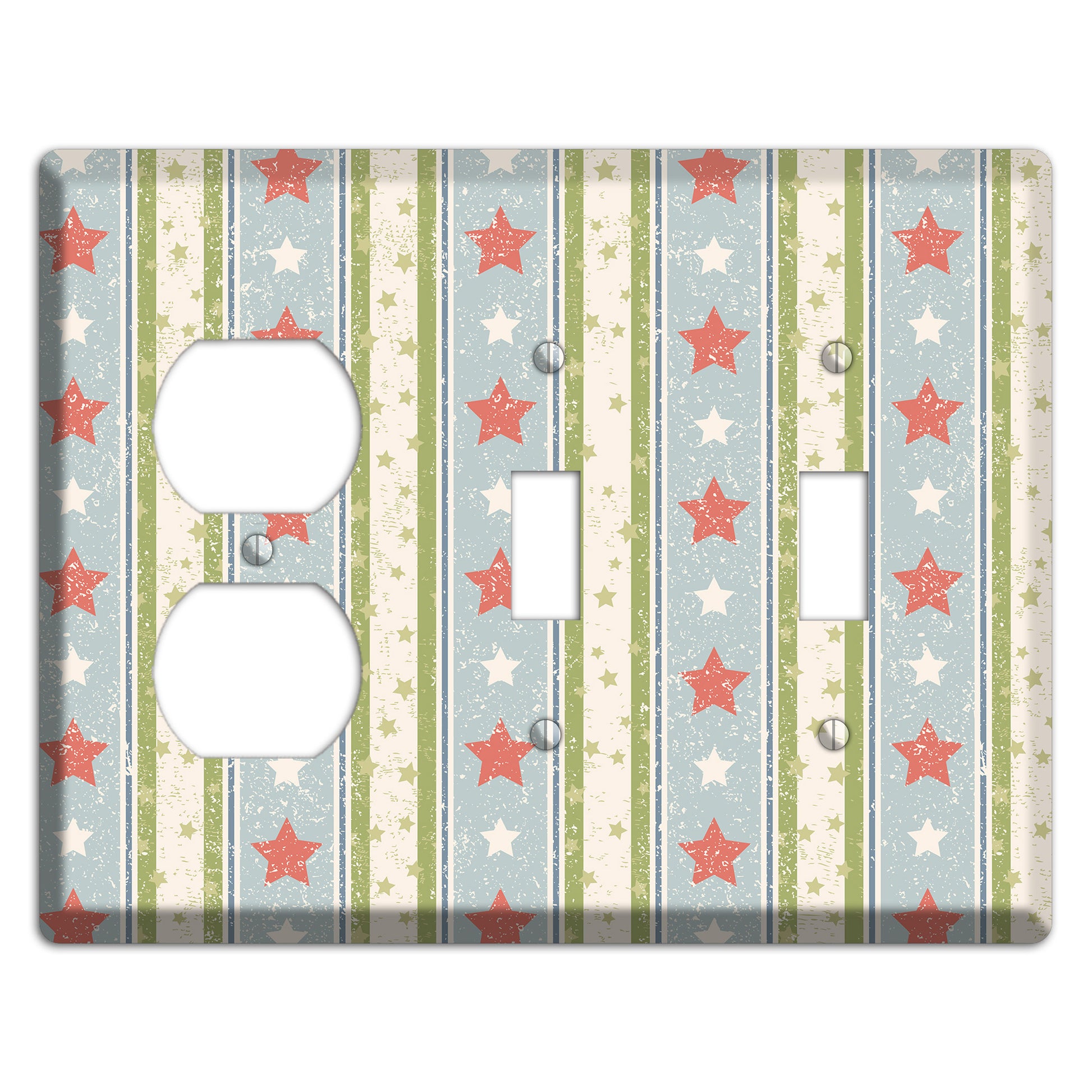 Christmas Morning Duplex / 2 Toggle Wallplate