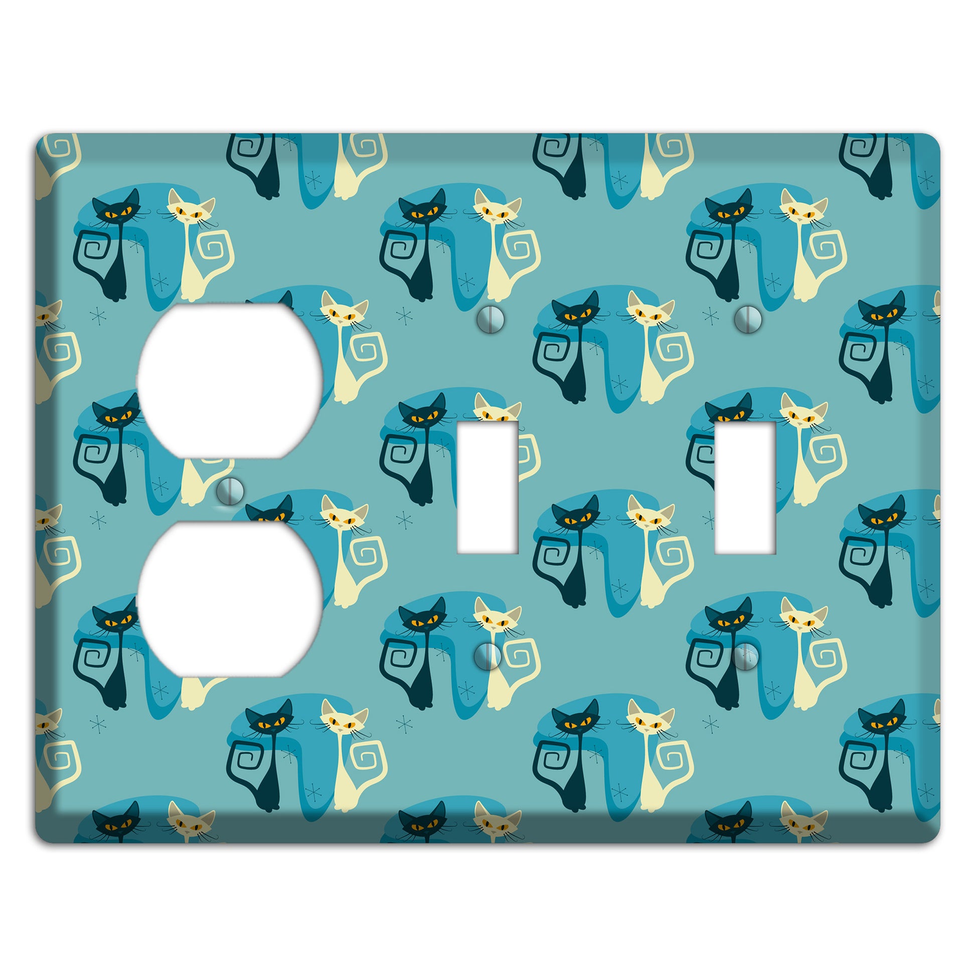 Adorable Kitties Duplex / 2 Toggle Wallplate