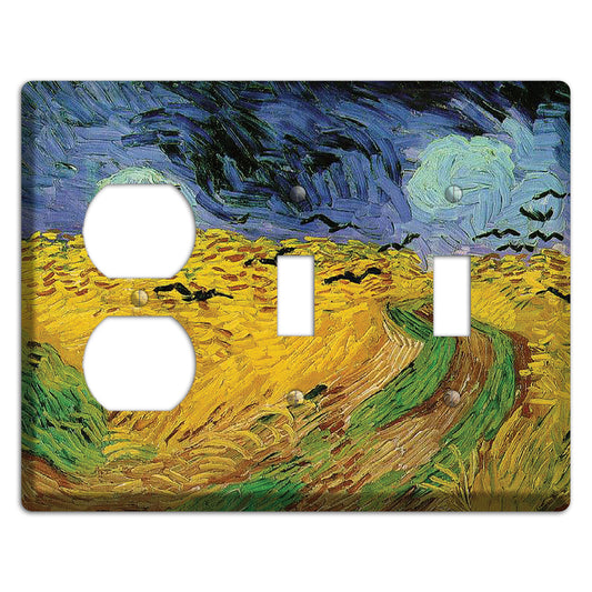 Vincent Van Gogh 6 Duplex / 2 Toggle Wallplate