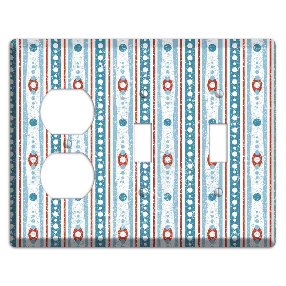 Winter Cranberry Duplex / 2 Toggle Wallplate