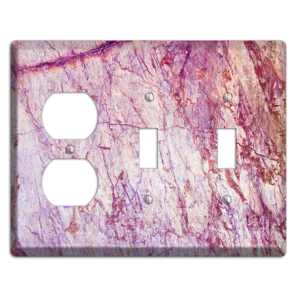 Maverick Marble Duplex / 2 Toggle Wallplate