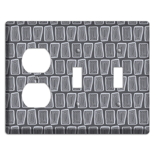 Abstract 1 Duplex / 2 Toggle Wallplate