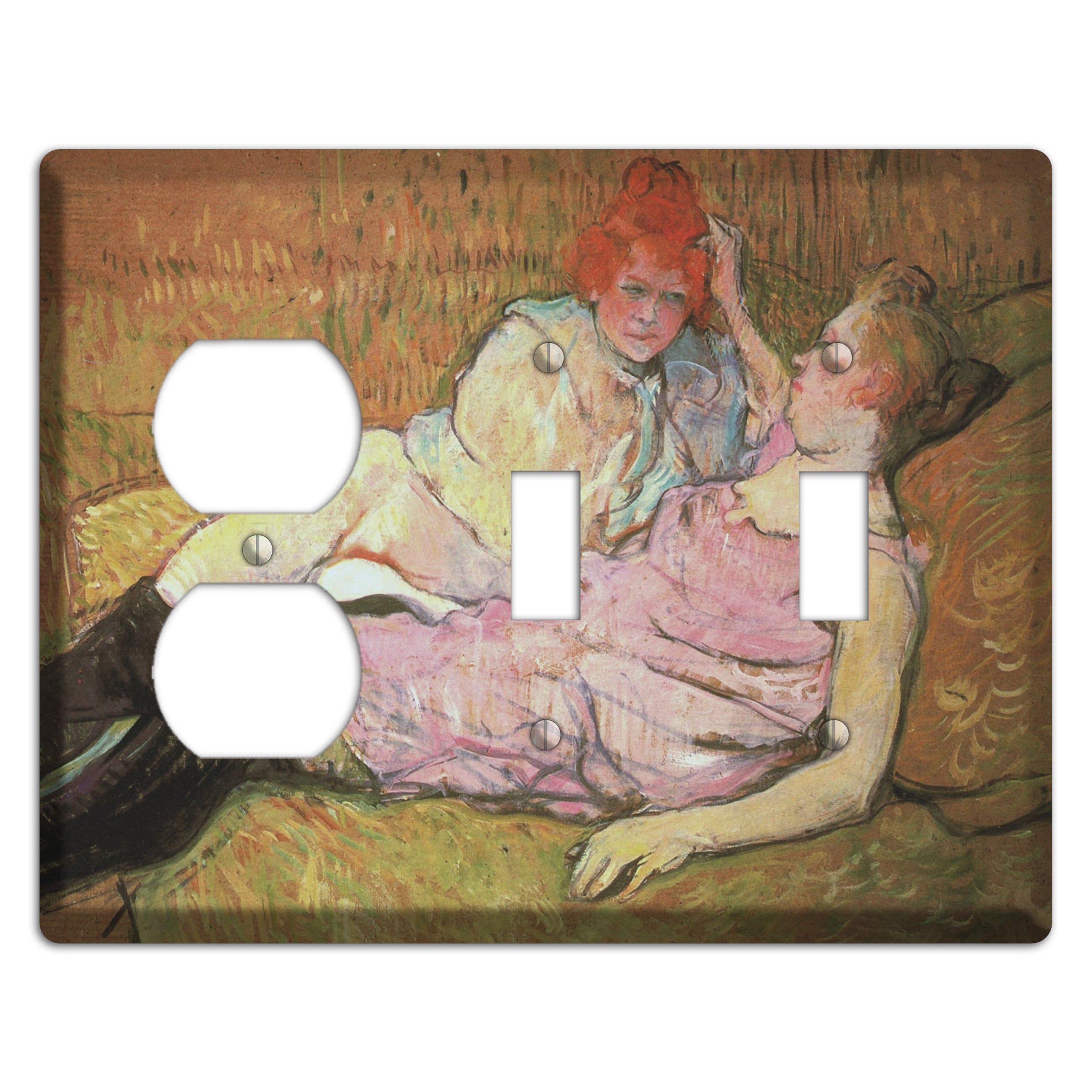Toulouse-Lautrec 2 Duplex / 2 Toggle Wallplate