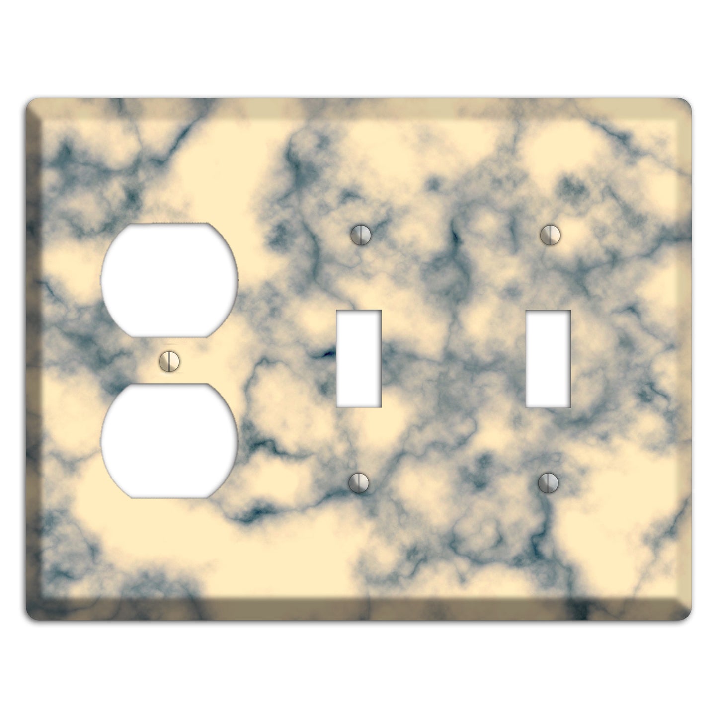 Mantle Marble Duplex / 2 Toggle Wallplate