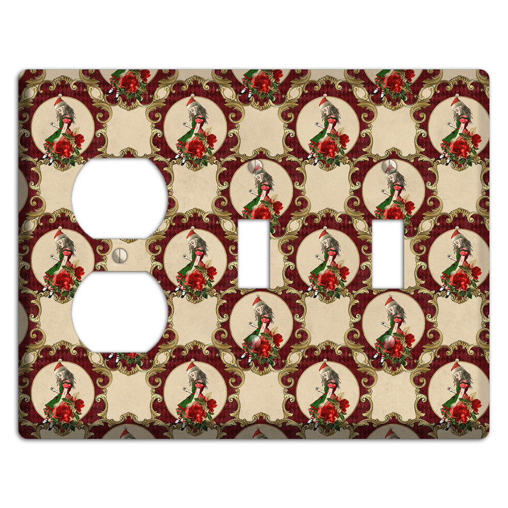 Holiday in Wonderland Alice Duplex / 2 Toggle Wallplate