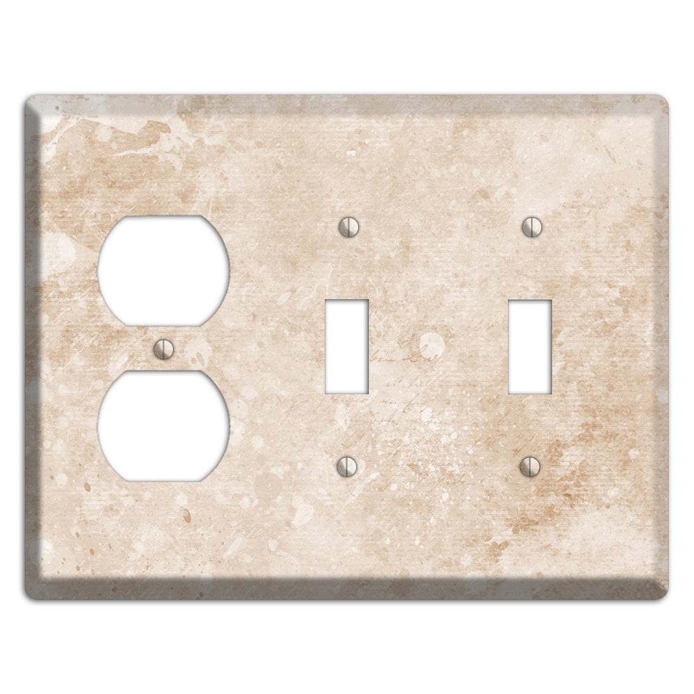 Logan Whimsical Damask Duplex / 2 Toggle Wallplate