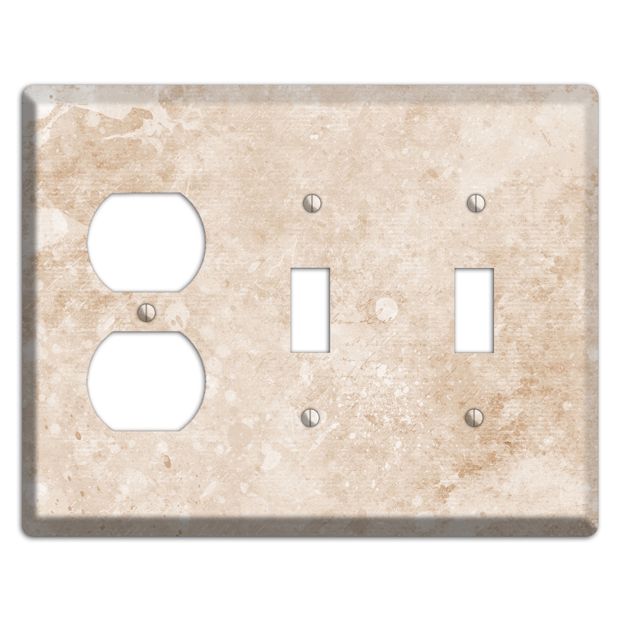 Logan Whimsical Damask Duplex / 2 Toggle Wallplate
