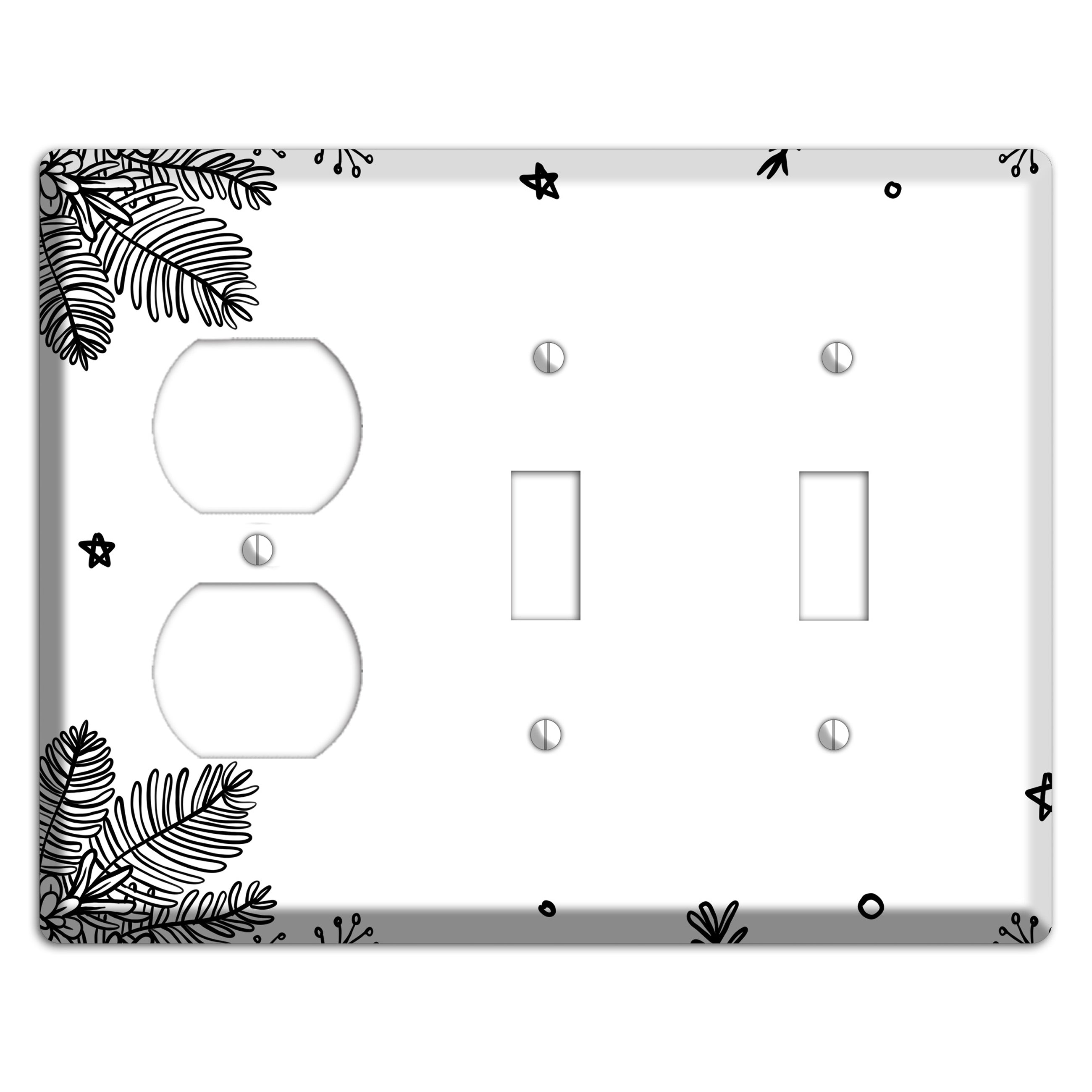 Cartoon Christmas 2 Duplex / 2 Toggle Wallplate