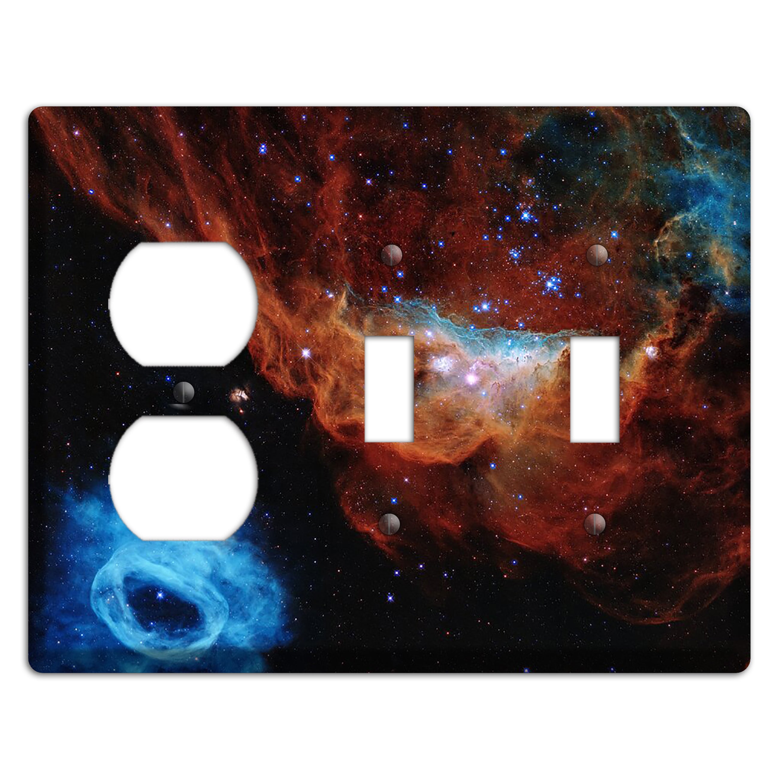Tapestry of Blazing Starbirth Duplex / 2 Toggle Wallplate
