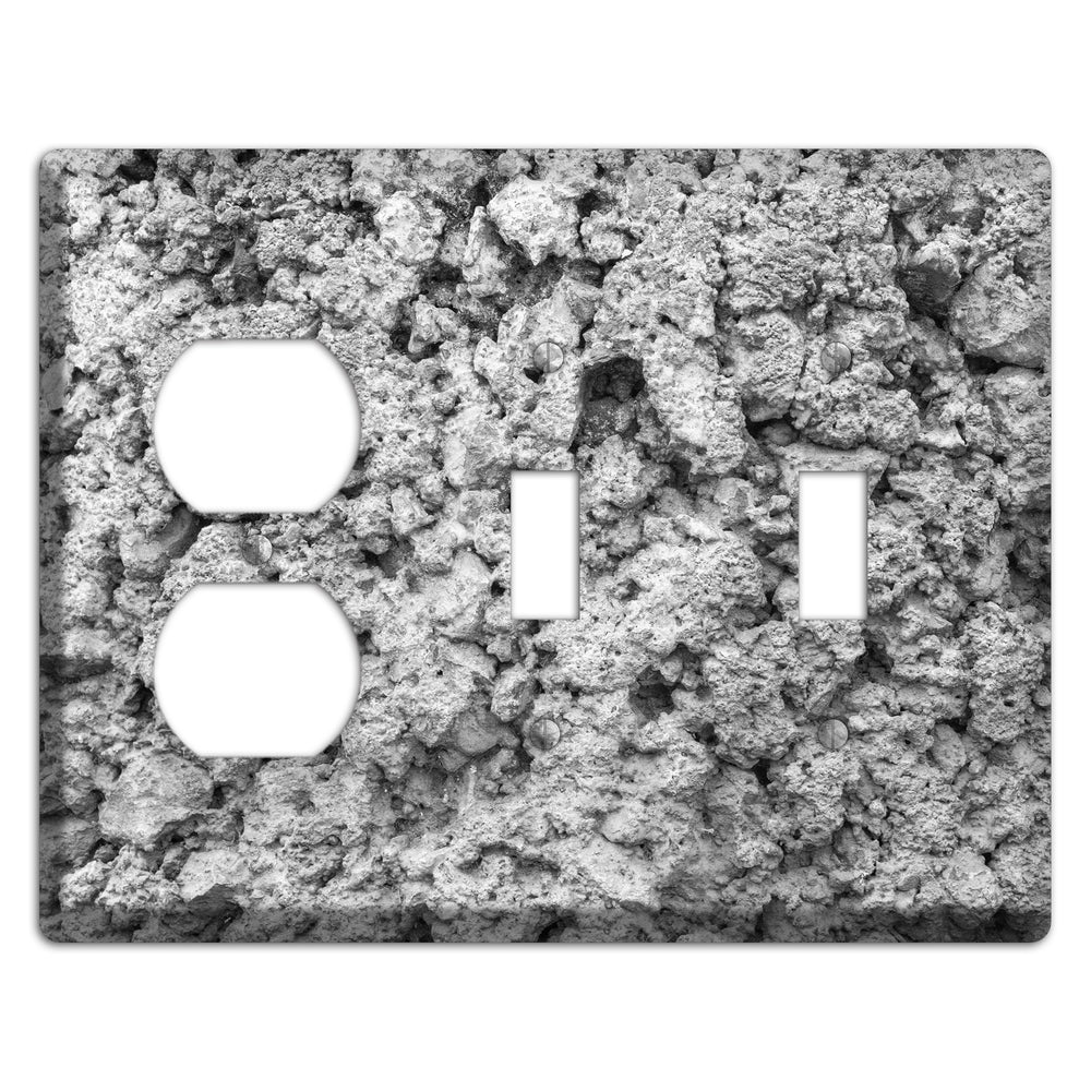 Plaster 9 Duplex / 2 Toggle Wallplate