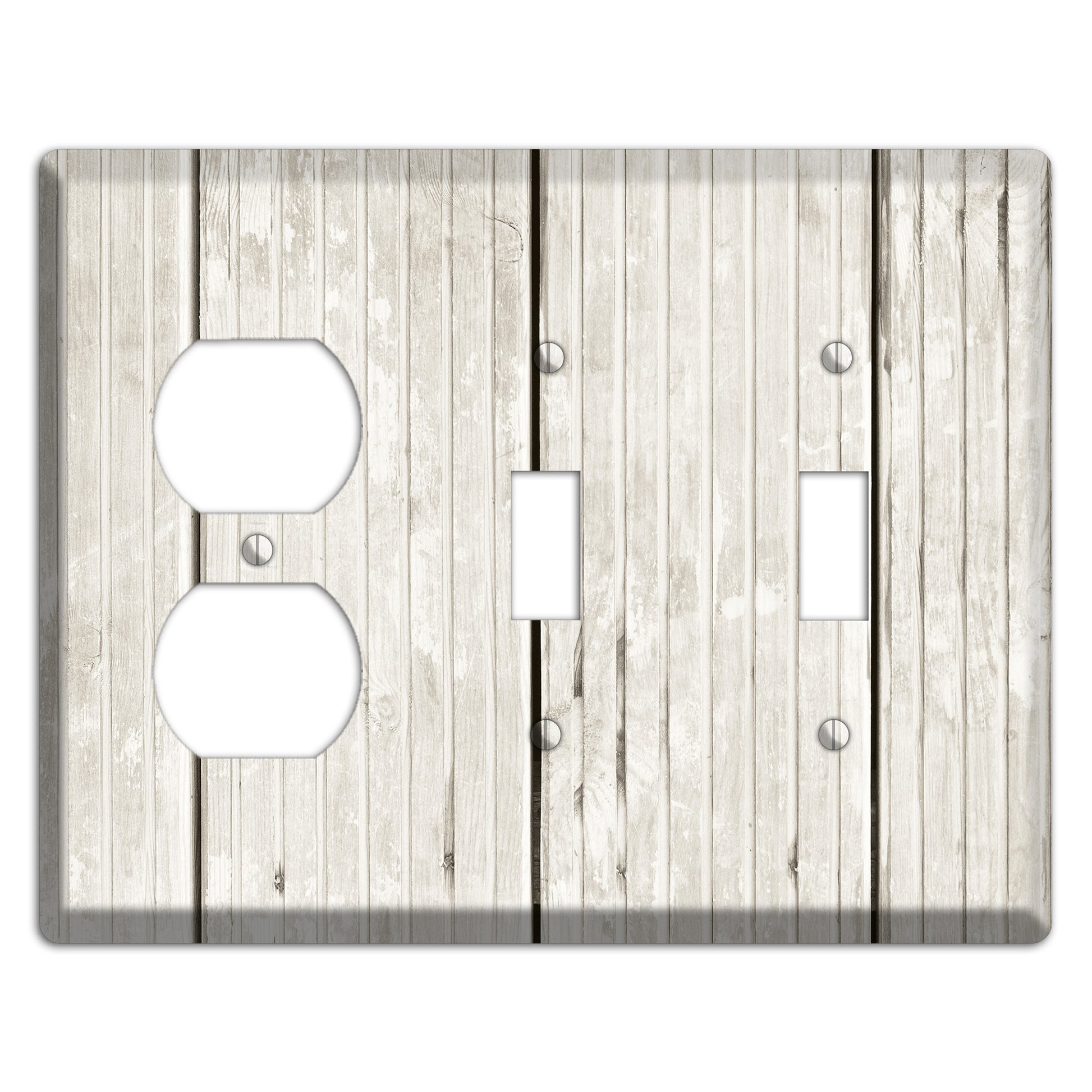 Cararra Antique Duplex / 2 Toggle Wallplate