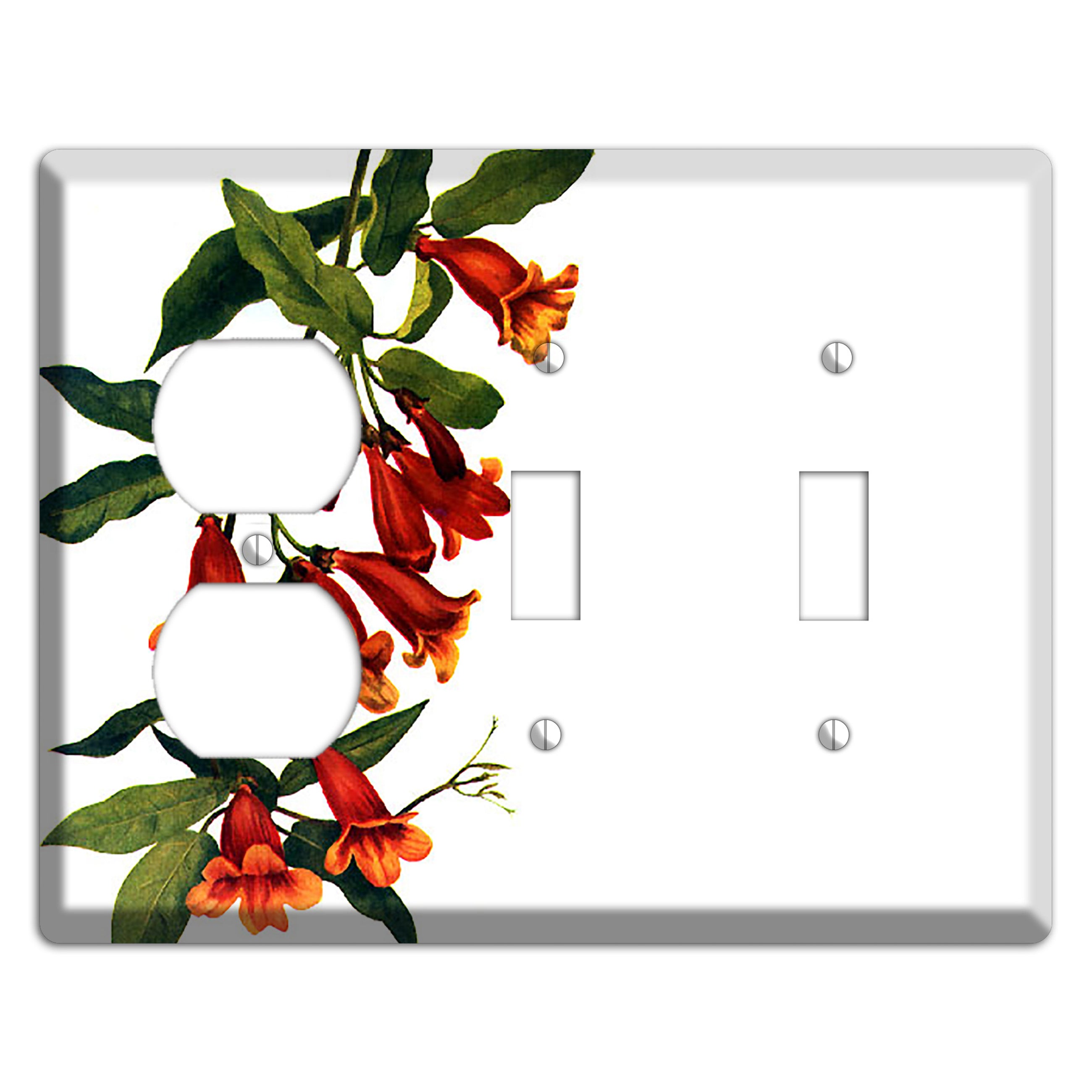 Bigonia Capreolata Duplex / 2 Toggle Wallplate