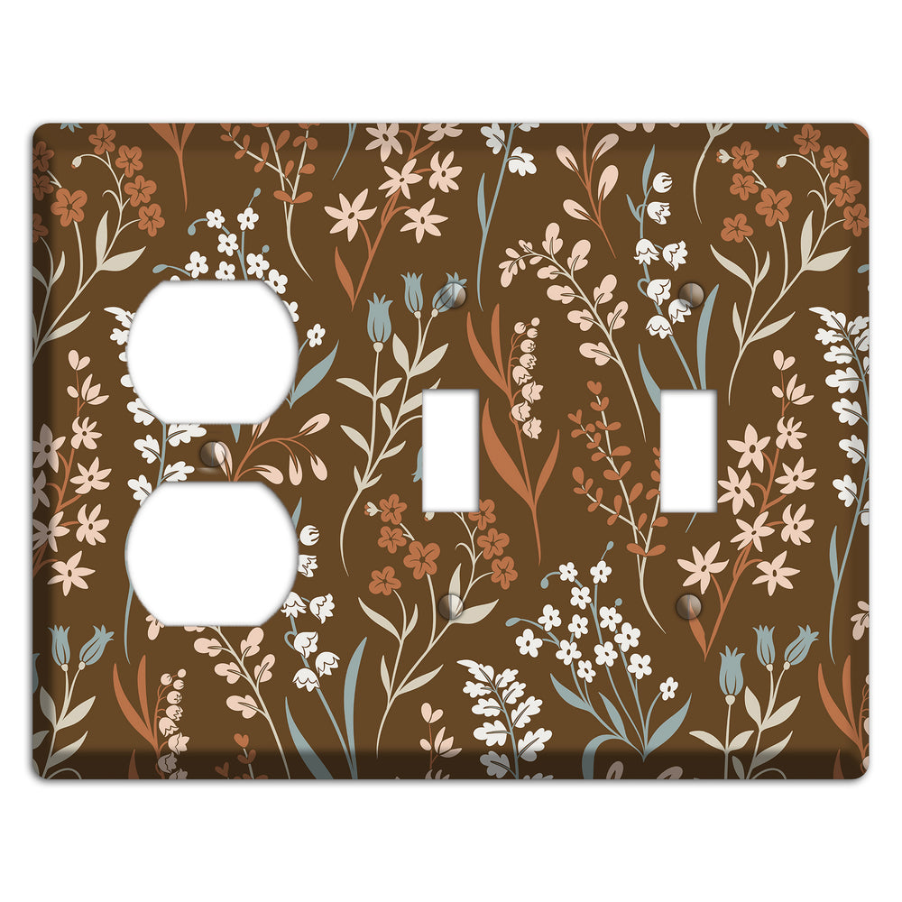 Fall Floral 1 Duplex / 2 Toggle Wallplate