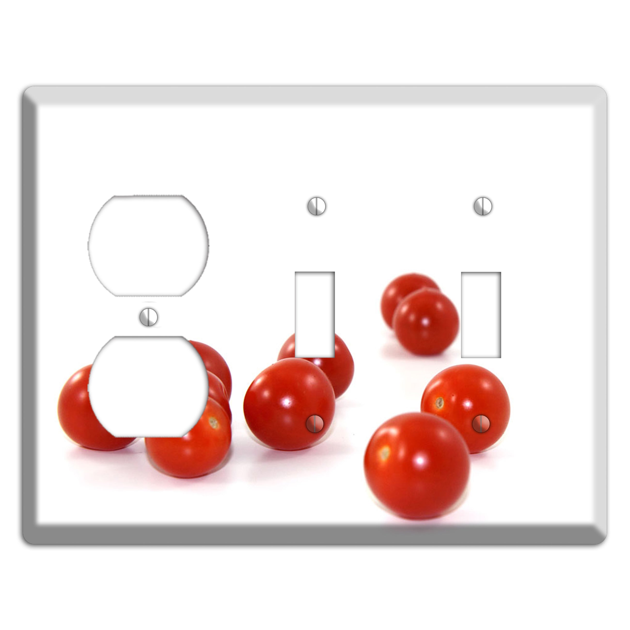 Tomaotes Small Duplex / 2 Toggle Wallplate