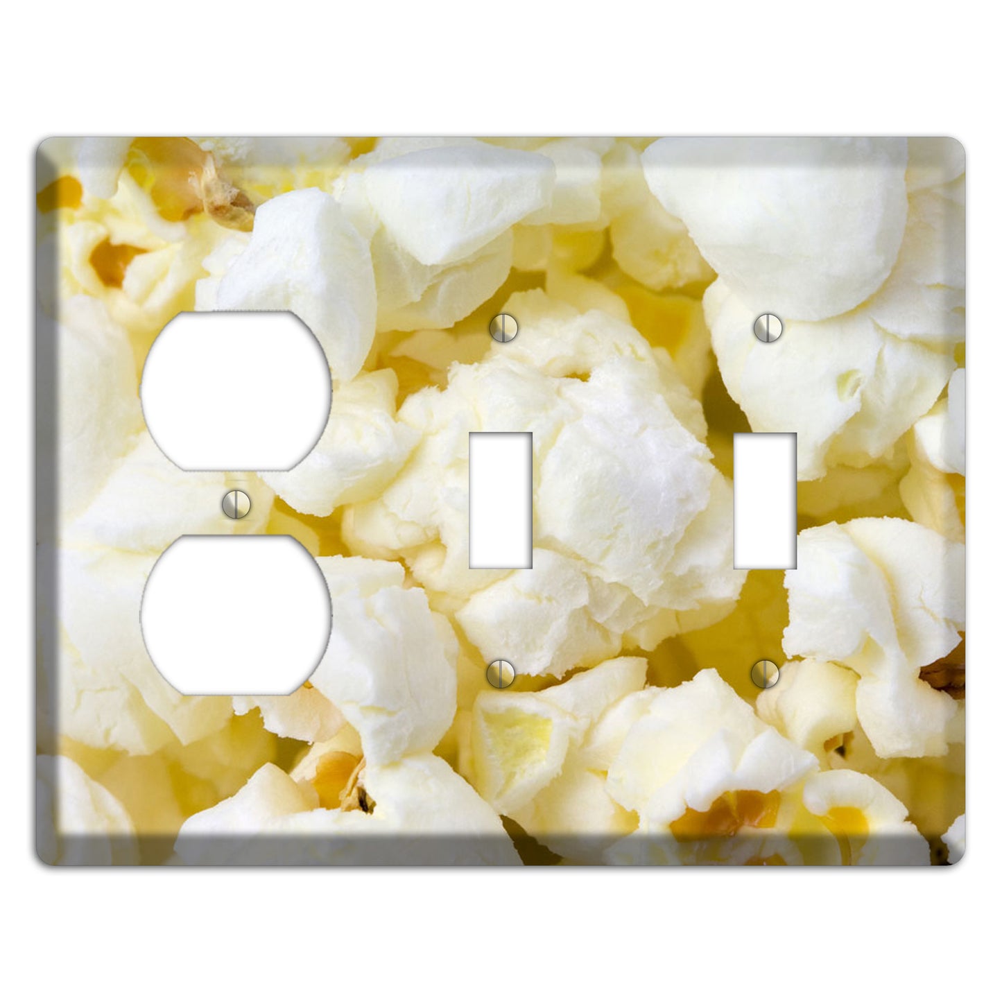 Popcorn Duplex / 2 Toggle Wallplate