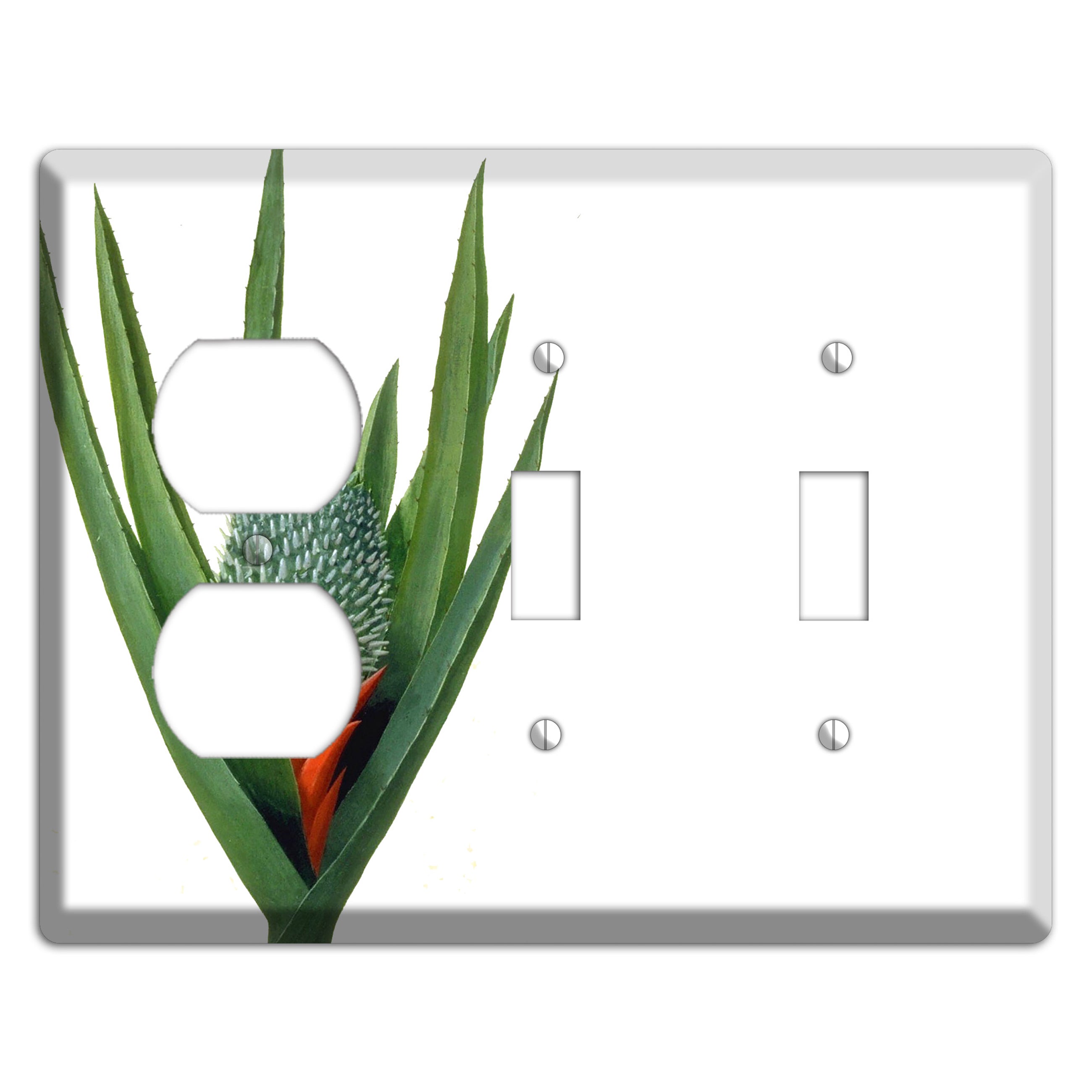 Bromiliad Duplex / 2 Toggle Wallplate