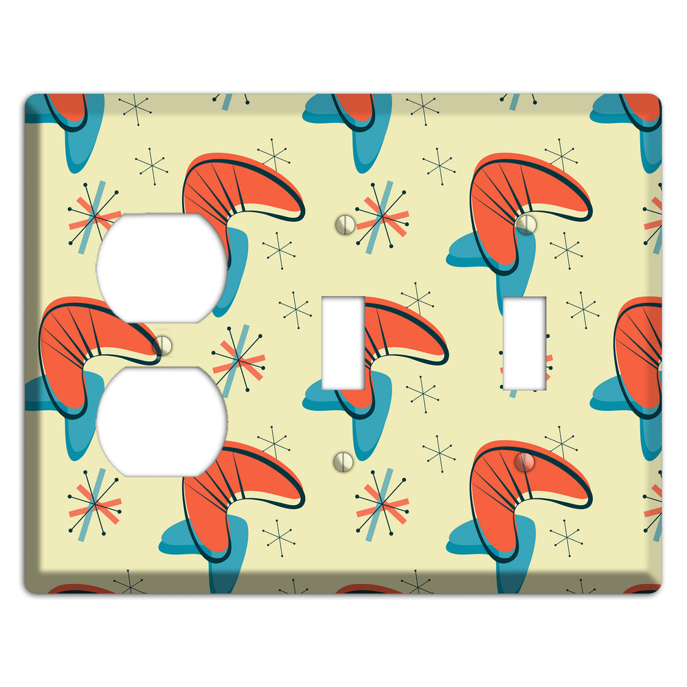 Atomic Boomerang Duplex / 2 Toggle Wallplate