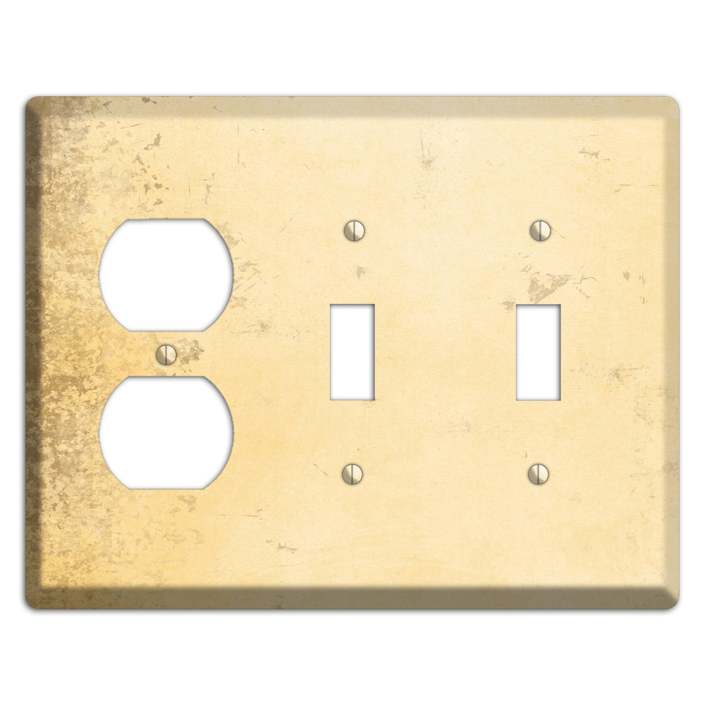 Astra Vintage Grunge Duplex / 2 Toggle Wallplate