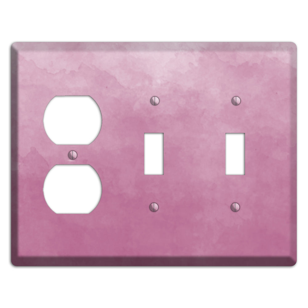 Purple Ombre Duplex / 2 Toggle Wallplate