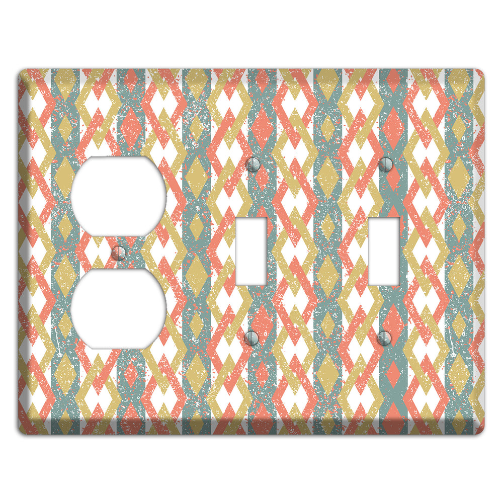 Misty Kailash Duplex / 2 Toggle Wallplate