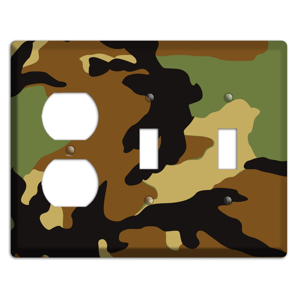Camoflauge Duplex / 2 Toggle Wallplate