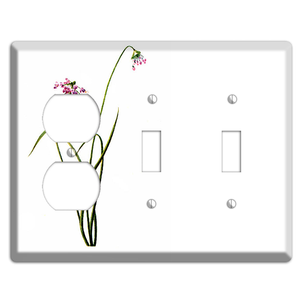 Allium Cernum Duplex / 2 Toggle Wallplate