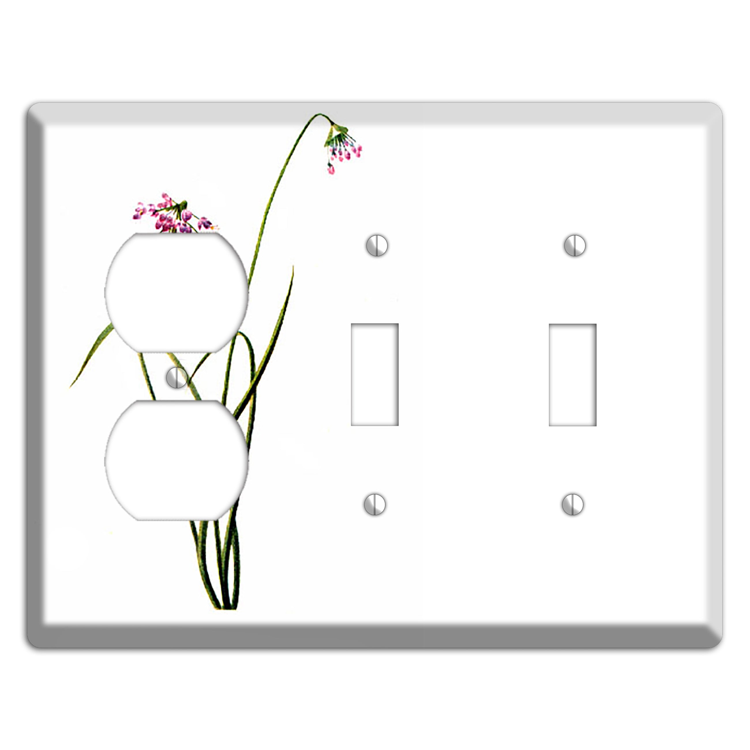 Allium Cernum Duplex / 2 Toggle Wallplate