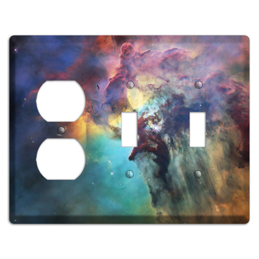 Lagoon Nebula Duplex / 2 Toggle Wallplate