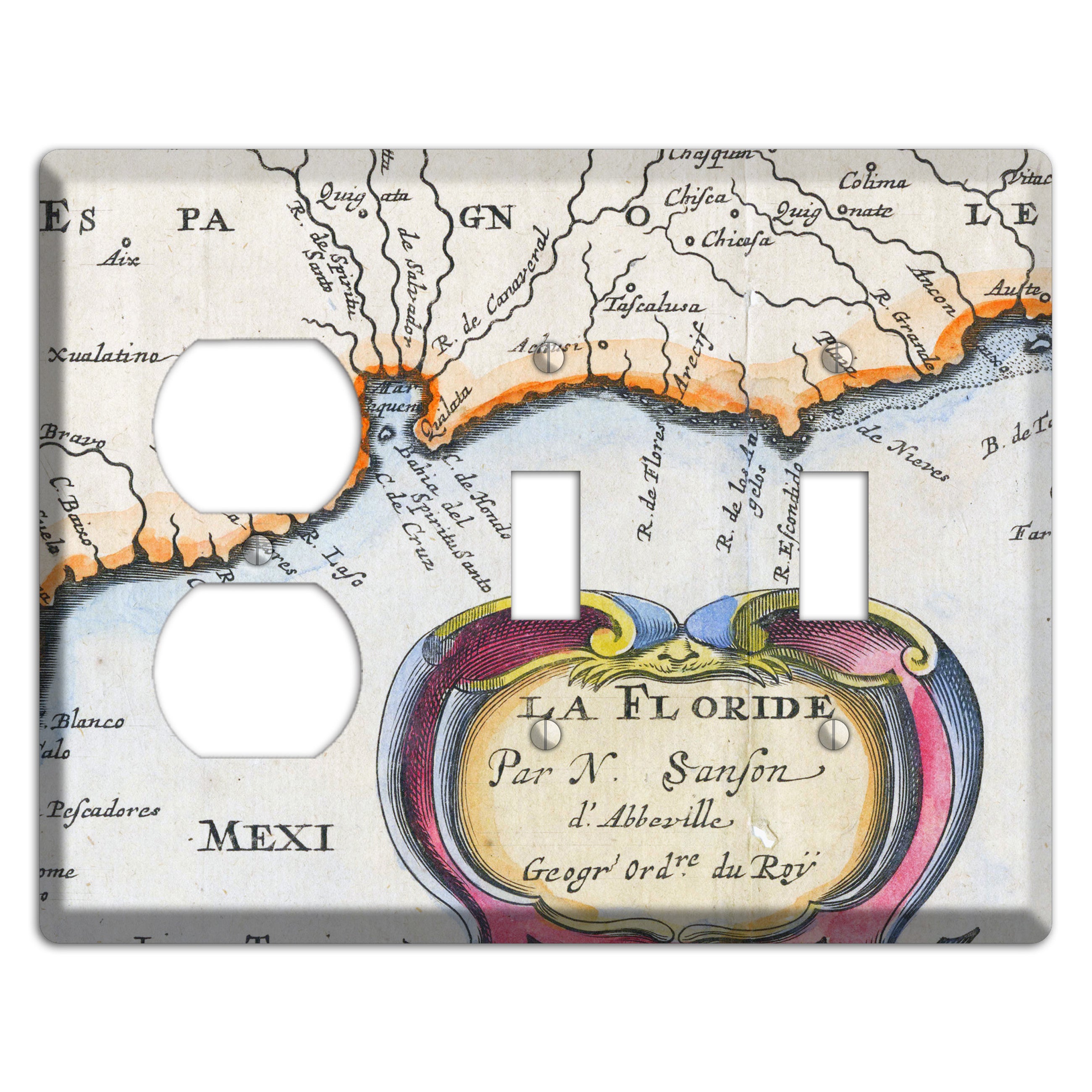 Gulf of Mexico Duplex / 2 Toggle Wallplate