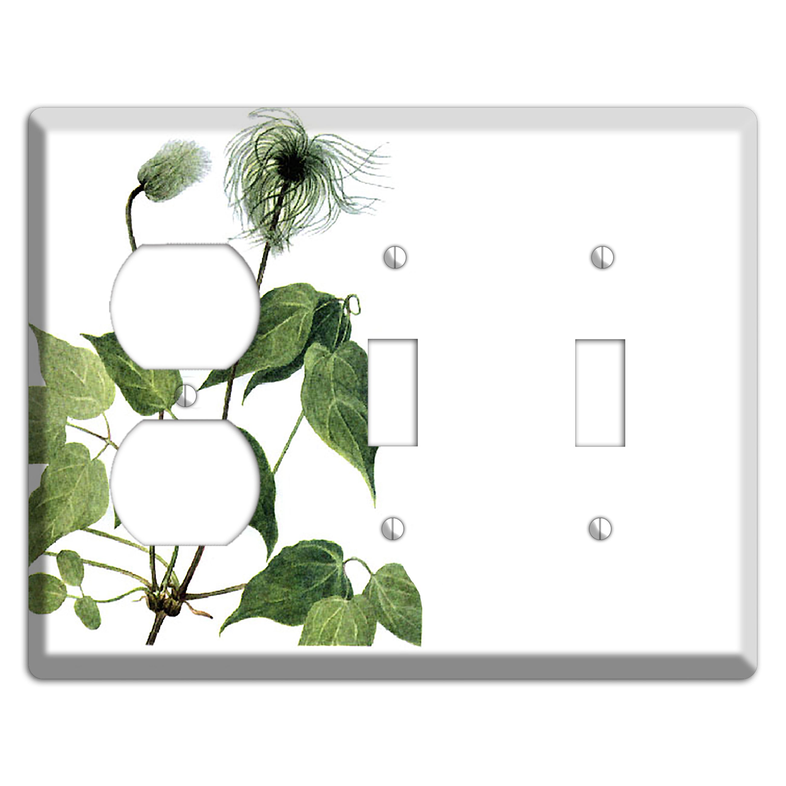 Clamatis Columbiana Duplex / 2 Toggle Wallplate