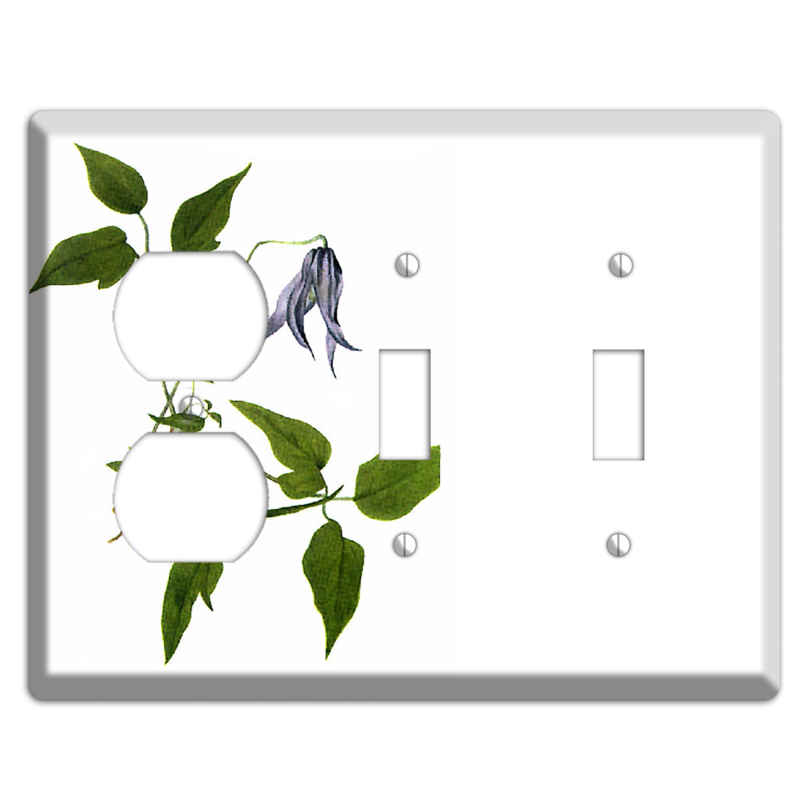 Clematis Columbiana Duplex / 2 Toggle Wallplate