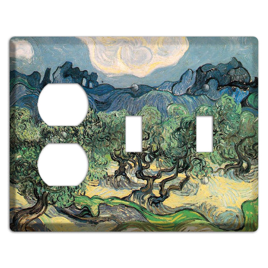 Vincent Van Gogh 5 Duplex / 2 Toggle Wallplate