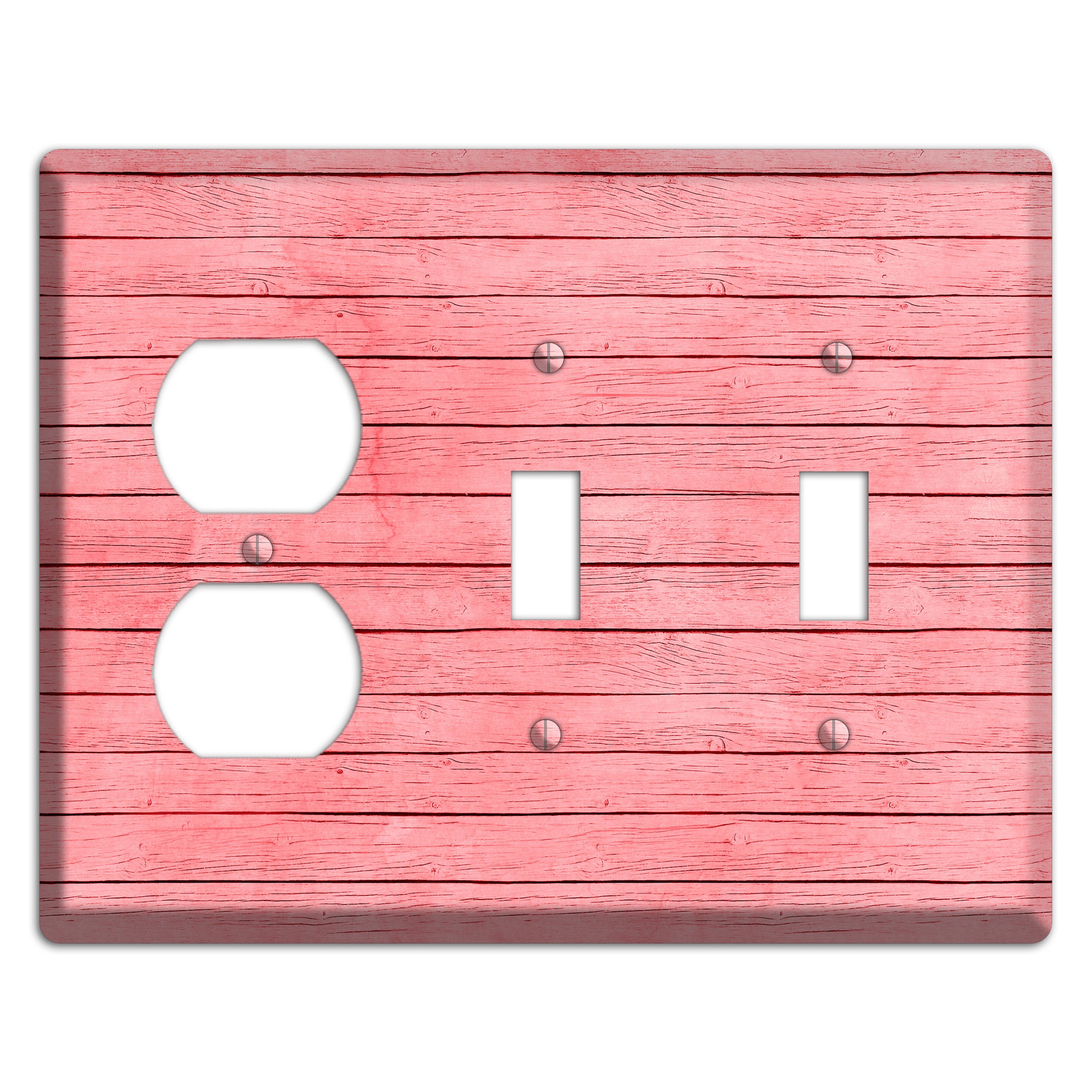 Sea Pink Soft Coral Duplex / 2 Toggle Wallplate
