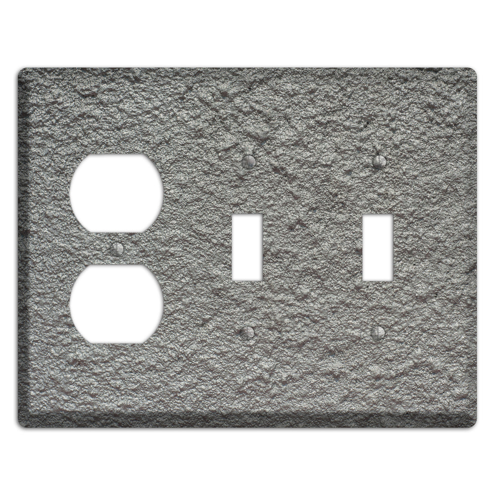 Plaster 10 Duplex / 2 Toggle Wallplate
